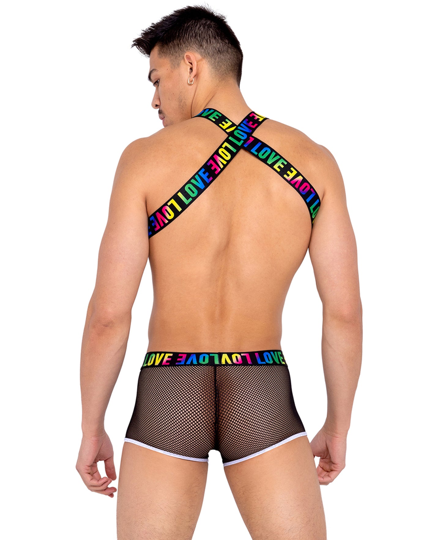 6156 Pride Harness with Suspenders rear view