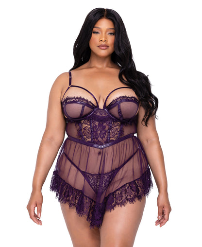 Sugar Plum Babydoll 2pc Set