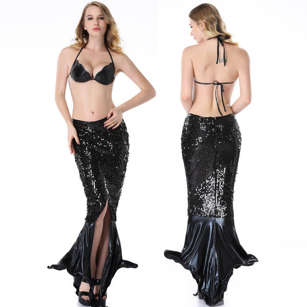 Mermaid Bra Top and Long Skirt Set